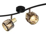 Kryptinis šviestuvas GLOBO Iniana, E14, 4 x 40W, 230V, aukso sp., 700x315x180 mm