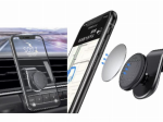Automobilinis telefono laikiklis ALBURNUS, magnetinis, pilkos spalvos 