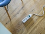 Ilgiklis BRENNENSTUHL Eco-Line, 3 lizd., 5m, su įž., su jungikliu, 3x1,5, baltos sp., 1152920