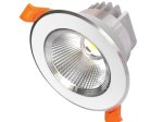 Įmontuojamas šviestuvas ORRO LED, 7 W, 220-240 V, 420 lm, 3300 K, 30.000 h, apvalus, sidabrinės spalvos