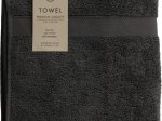 Rankšluostis, 100 % medvilnė, antracito sp., 50 x 100 cm