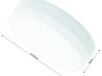 LED šviestuvas TOPE Tora, 24W, 3000K, 1685 lm, IP40, virštinkinis, apvalus, baltos sp., matmenys 220 x 55 mm, 6004000050