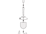 Tualeto šepetys DUSCHY SILICONE, baltas, 596-10