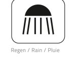 Dušo komplektas RIDDER Mauritius, komplekte: 1,5 m žarna,  dušo galvutė 3-jų rėžimų, dušo galva,  dušo stovas, chromas, 091440
