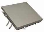 Skambučio jungiklis TOPE Bora, 1 klavišo, įleidžiamas, pilkos sp., 16 A, 250 V, 500900091