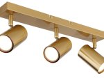 Kryptinis šviestuvas GLOBO Robby, GU10, 3 x 25W, 230V, aukso sp., 410x60x120 mm