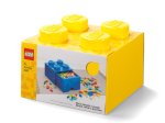 Daiktadėžė-stalčius LEGO, 25 x 18 x 25 cm, geltonos sp.