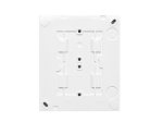Kištukinis lizdas KONTAKT SIMON Aquaclick, baltos sp. 4 viet., mechanizmas su korpusu, su įžeminimu, virštinkinis, IP44, ACGSZ4Z/11