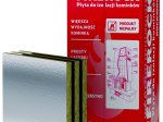 Akmens vata ROCKWOOL Firerock, matmenys 30 x 600 x 1000 mm, 1 vnt. - 0,6 m2,ugniai atsparios vatos plokštės, 56766