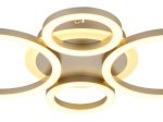 Pakabinamas LED šviestuvas GLOBO Loretta, 40W, 230V, 3000-6500K, 2646lm, šampano spalvos, atminties funkcija, 530 x 355 x 61 mm, 48039-40CO