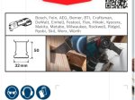 Įpjaunamasis pjūklelis BOSCH, AIZ 32 BSPB Hard Wood, daugiafunkciniui įrankiui, 50 x 32 mm, STARLOCK