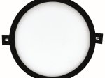 Montuojamas šviestuvas panelė TOPE Split, 22W, 1772lm, 4000K, IP44, apvali, įleidžiama, juodos sp.