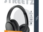 Ausinės STREETZ HL-BT404, belaidės, Bluetooth 5, triukšmą slopinančios, su mikrofonu, juodos sp.