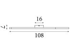 Pakabinamas LED šviestuvas SEARCHLIGHT Bloom, 38W, 230V, 2300-4000K, 4719lm, 1080 x 160 x 65 mm, 32103-1BK
