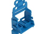 Jungtis laidams WAGO 221-420/549-006, 0,2-4mm, 32A, 10 laidų, universali, 1vnt., su laikikliu DIN-35 bėgeliui, tvirtinimo laikiklis su įtempimo mažinimo įtaisu, mėlynos sp.
