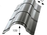 Kraigas apvalus  MODERNO, matmenys 301 x 109 x 2000 mm, grafito spalva, RAL7016,