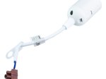 Lempos lizdas DPM, E27, 250 V, 4 A, 2x0,75 mm², remonto darbams, laido ilgis 15 cm, su kontaktine kaladėle, baltos sp.