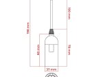 Lempos lizdas DPM, E27, 250 V, 4 A, 2x0,75 mm², remonto darbams, laido ilgis 15 cm, su kontaktine kaladėle, juodos sp.