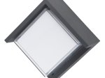 Lauko šviestuvas GLOBO Jalla, LED 12W, 230V, 1214 lm, 3000K, IP54, sieninis, keturkampas, aliuminis, antracito sp., 160 x 160 x 100 mm, 34480