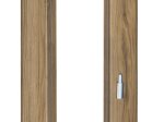 Laminuota durų stakta  VOSTER reguliuojama jungiama 45 laips., kompl. su apvadais, durims su užlaida, deš., spl. Italian walnut, 100-140x80x2109mm, 2vnt., 100-140x80x784mm, 1vnt.