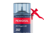Dvikomponentės sandarinimo putos PENOSIL 2K Foam B2 202, šiaudelinės, 400 ml