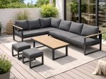 Lauko baldų komplektas NOVELLY HOME Brenta XT7073, aliuminis