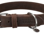 Antkaklis šunims TRIXIE Rustic, odinis, L, 48-56cm/30mm, tamsiai rudos spalvos