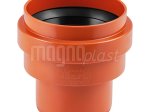 Lauko nuotekų perėjimas MAGNAPLAST PVC KG, DN110, į keramikinį vamzdį 