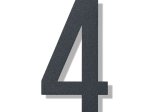Namo numeris 4, 150 mm, antracito sp, nerūdijantis plienas