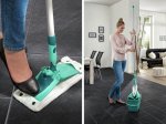 Grindų valymo rinkinys LEIFHEIT Combi Clean, rinkinyje: šepetys su dangalu, 33 cm, 12 L talpos kibiras, grindų šepečio sausintuvas