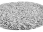Kilimėlis ANDIAMO Alpa, 80 x 80 cm, apvalus, sidabro spl., 100 % poliesteris, Kinija, 701983