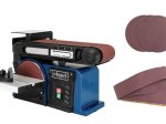 Šlifavimo staklės SCHEPPACH BTS900 su 3 šlifavimo juostomis ir diskais