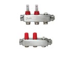 Grindinio šildymo kolektorius, DANFOSS SSM-2F, 1", 2 žiedų, reguliuojamas, plieninis su debitomačiais, 088U0752