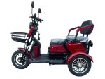 Elektrinis triratis EKOMOTO M20, raudonas, 20 Ah švino rūgšties baterija