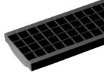 Plastikinės grotelės latakui DAKOTA PEGASUS® PLUS, juodas, 1000 x 130 mm