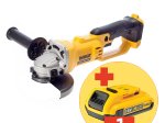 Akumuliatorinis kampinis šlifuoklis DEWALT DCG412NT-XJ, 18 V, 125 mm, lagamine, be akumuliatorių ir kroviklio