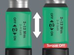 Dinamometrinis raktas WERA SAFE-TORQUE A 1, 1/4`` 2-12Nm