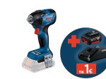 Akumuliatorinis smūginis veržliasukis BOSCH Professional GDS, 18V-210 C SOLO, sukimo momentas 90-160-210 Nm, 1/2" griebtuvas, 06019J0300, be akumuliatoriaus ir kroviklio