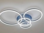 Lubinis LED šviestuvas BALTIK GAISMA K39231 Bk, 78W x 2, dimeriuojamas, su pultu, juodos sp., 980 x 650 x 120 mm