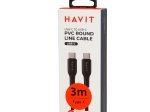 Įkrovimo laidas HAVIT 659, Type C - Type C, 60W, 3m