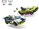 Konstruktorius LEGO City, policijos automobilis ir galingo automobilio gaudynės