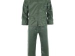 Drabužių komplektas nuo lietaus, DDA00905RNXXXL, (striukė, kelnės), su paslėptu gobtuvu, žalia spalva, XXXL dydis, CE