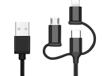 Automobilinis telefono pakrovėjas ALBURNUS, APPLE, MICRO USB, TYPE C
