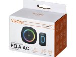 Skambutis bevielis ORNO Pela Ac, LED RGB, nuotolis 300m, 230V AC, 60 melod., diapazonas 0-92dB, juodos sp.