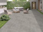 Akmens masės terasinės plytelės SOLIZO ZABBIT GREY, 60 x 60 cm, storis 2 cm, 0,72 m2/dėž., rektifikuotos, glazūruotos, spl. šv.pilka
