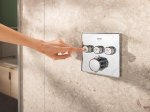 Potinkinė dušo sistema GROHE PRECISION SMARTCONTROL, su termostatu, Vitalio SmartActive Cube 310mm lietaus galva ir Vitalio Joy Cube dušeliu, chromo spalva, 34875000