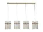 Pakabinamas šviestuvas SEARCHLIGHT Swizzle, E27, 4 x 60W, 230V, 1110 x 200 x 300 mm, maksimalus aukštis 1200 mm, 55620-4CP
