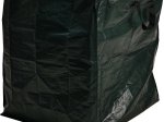Sulankstomas maišas sodo atliekoms, 390 l, 70 x 70 x 80 cm, 120 g/m,2 su rankenomis, tamsiai žalios sp.