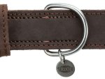 Antkaklis šunims TRIXIE Rustic, odinis, L-XL,  57-66cm/30mm, tamsiai rudos spalvos