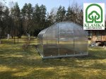 Šiltnamis KLASIKA Arkinis, 12 m2, su pamatu ir 4 mm polikarbonatine danga, 3 x 4 m, arkos formos